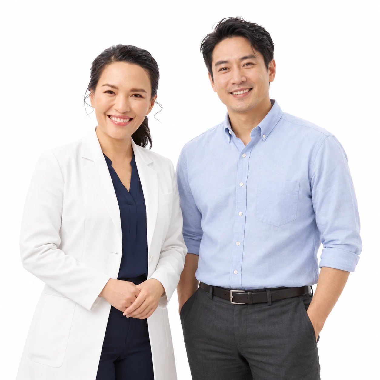 หมอเก๋ให้คำปรึกษาผู้รับบริการชายในห้องตรวจส่วนตัว M&W Medical