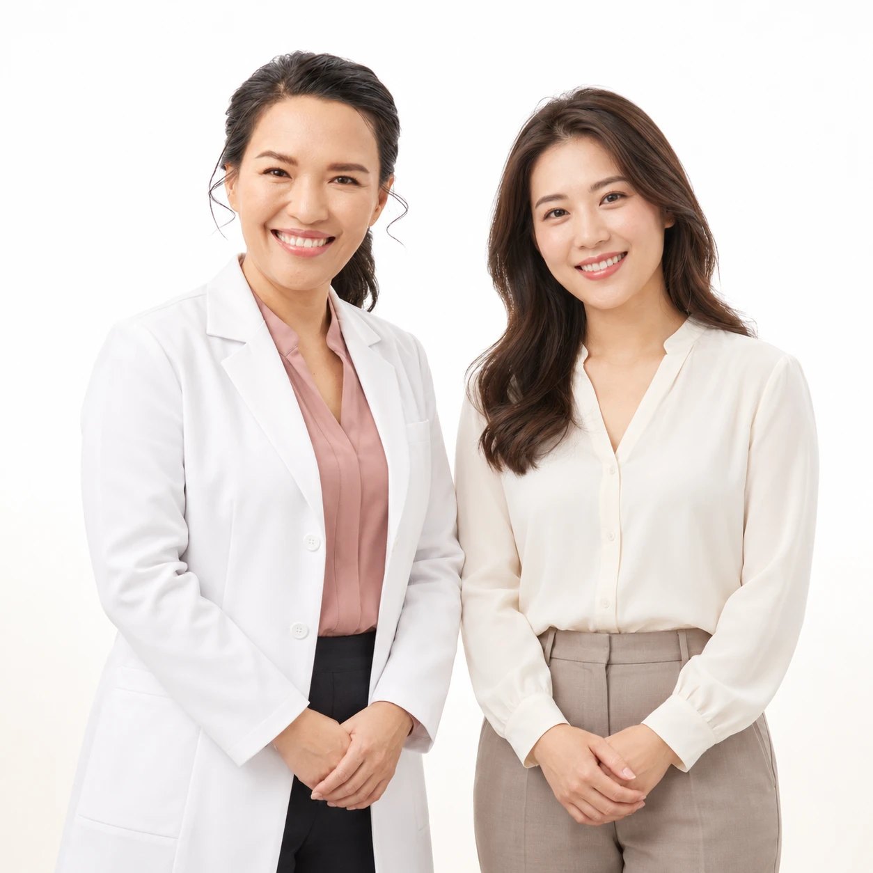 หมอเก๋ให้คำปรึกษาผู้รับบริการหญิงในห้องตรวจส่วนตัว M&W Medical